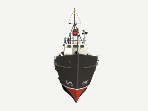 Fishing Boat PBR Modelo 3D