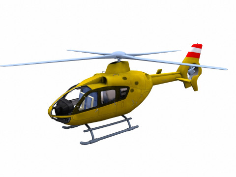 H145 Light Twin Airbus Low-Poly 3D Модель