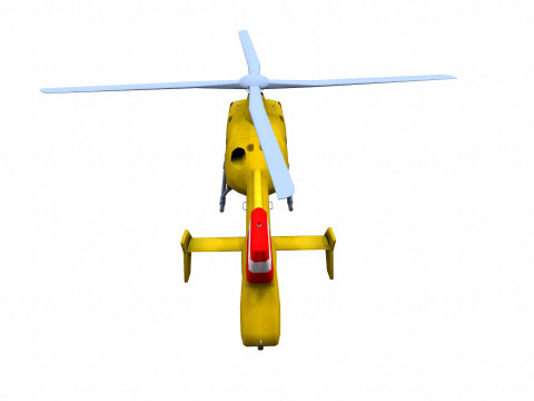 H145 Light Twin Airbus Low-Poly 3D Модель