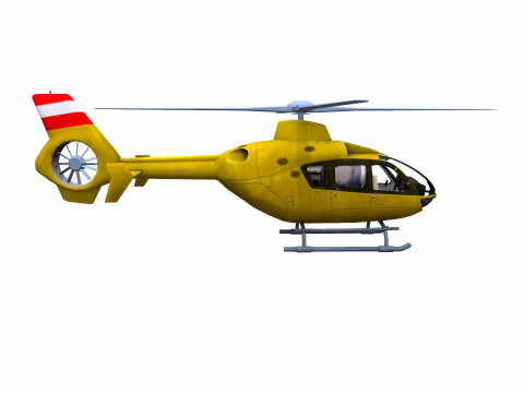H145 Light Twin Airbus Low-Poly 3D Модель