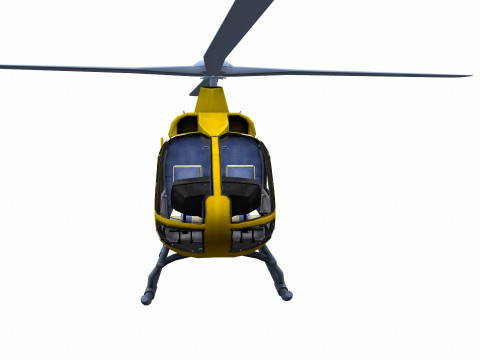 H145 Light Twin Airbus Low-Poly 3D Модель