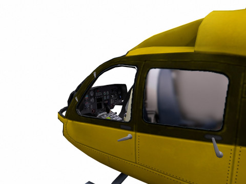 H145 Light Twin Airbus Low-Poly 3D Модель