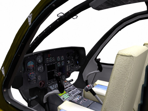 H145 Light Twin Airbus Low-Poly 3D Модель