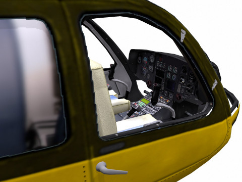 H145 Light Twin Airbus Low-Poly 3D Модель