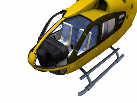 H145 Light Twin Airbus Low-Poly 3D Модель