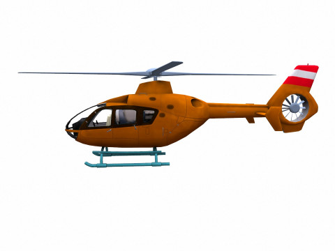 H145 Light Twin Airbus Low-Poly 3D Модель