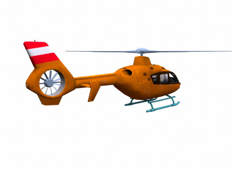 H145 Light Twin Airbus Low-Poly 3D Модель