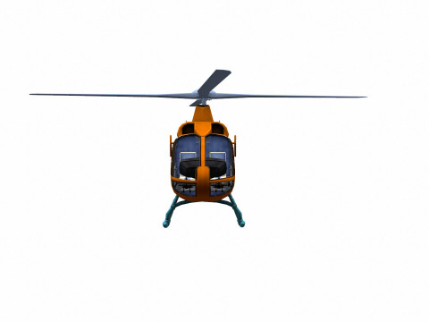 H145 Light Twin Airbus Low-Poly 3D Модель