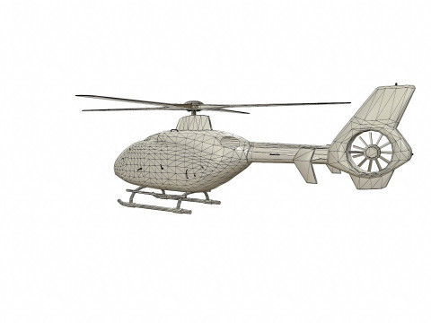 H145 Light Twin Airbus Low-Poly 3D Модель