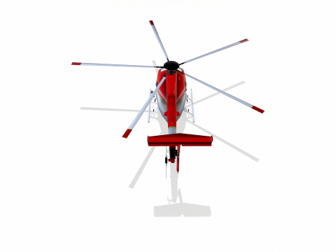 Low-poly Helicopter Modello 3D