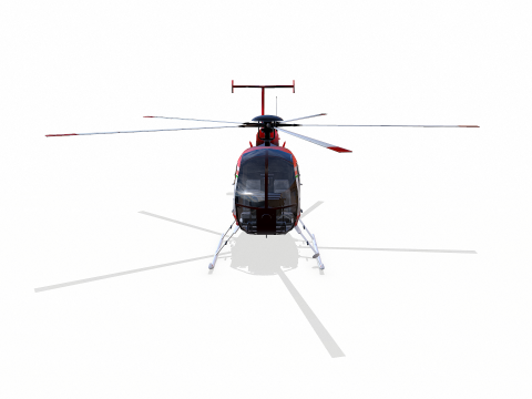 Low-poly Helicopter Modello 3D