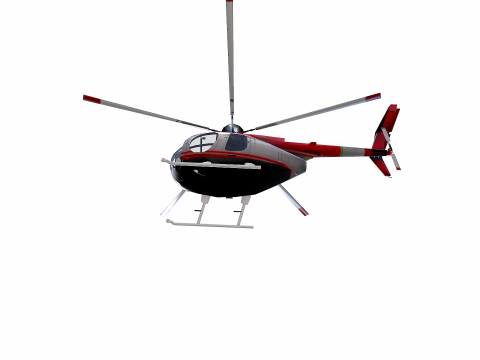 Low-poly Helicopter Modello 3D