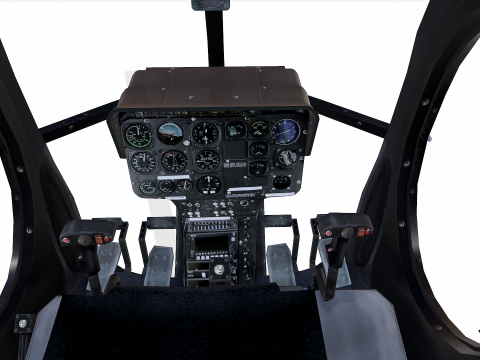 Low-poly Helicopter Modello 3D
