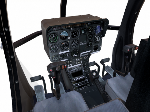 Low-poly Helicopter Modello 3D