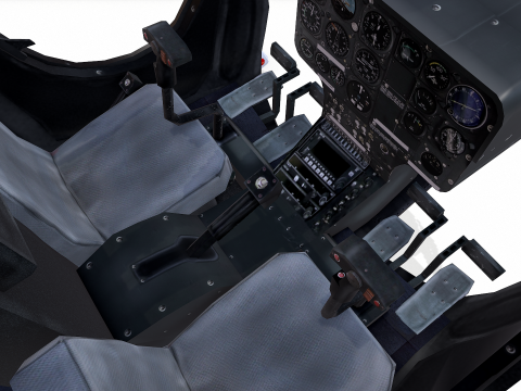 Low-poly Helicopter Modello 3D
