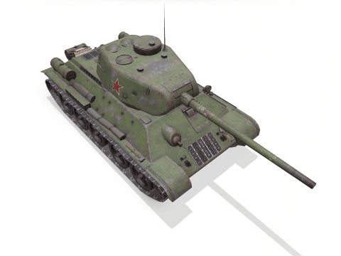 T-34 Soviet Medium Tank Low-Poly PBR Modello 3D