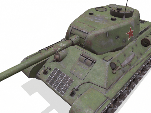 T-34 Soviet Medium Tank Low-Poly PBR Modello 3D
