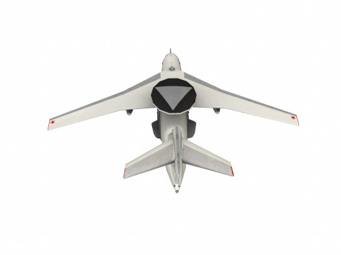 Beriev A50 Low-Poly 3D Model