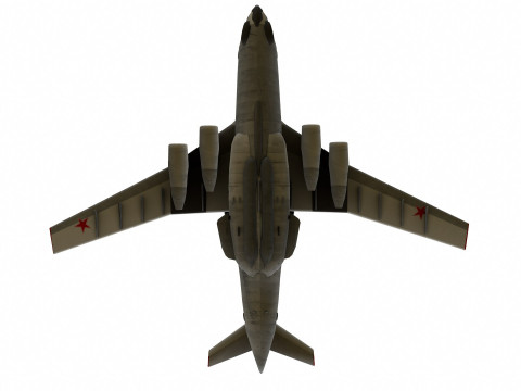 Beriev A50 Low-Poly 3D Model