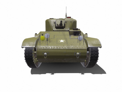 M22 Locust American Light Tank 3D 모델