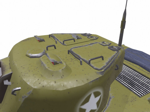 M22 Locust American Light Tank 3D 모델