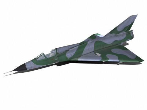Dassault Mirage III Low-Poly 3D Model