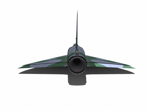Dassault Mirage III Low-Poly Modèle 3D