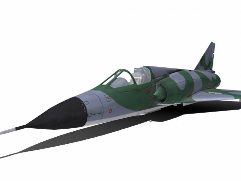 Dassault Mirage III Low-Poly Modèle 3D