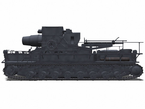Karl-Gerat Self-Propelled Siege Mortar 3D मॉडल