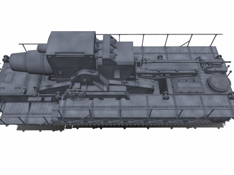 Karl-Gerat Self-Propelled Siege Mortar 3D मॉडल