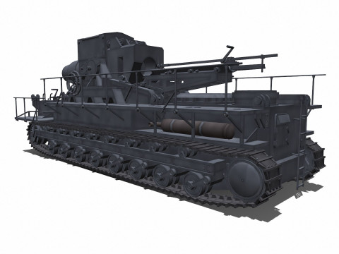 Karl-Gerat Self-Propelled Siege Mortar 3D मॉडल