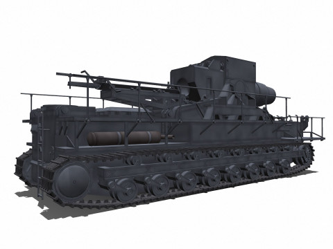 Karl-Gerat Self-Propelled Siege Mortar 3D मॉडल
