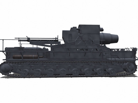 Karl-Gerat Self-Propelled Siege Mortar 3D मॉडल