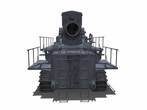 Karl-Gerat Self-Propelled Siege Mortar 3D मॉडल