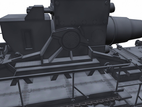 Karl-Gerat Self-Propelled Siege Mortar 3D मॉडल