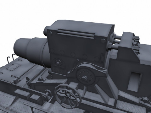Karl-Gerat Self-Propelled Siege Mortar 3D मॉडल