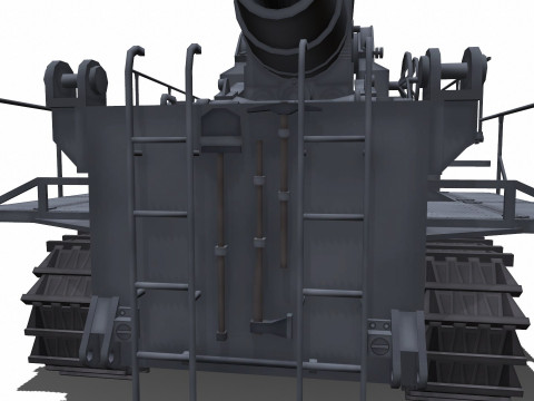 Karl-Gerat Self-Propelled Siege Mortar 3D मॉडल