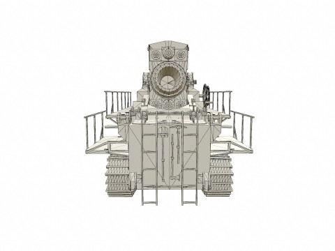 Karl-Gerat Self-Propelled Siege Mortar 3D मॉडल