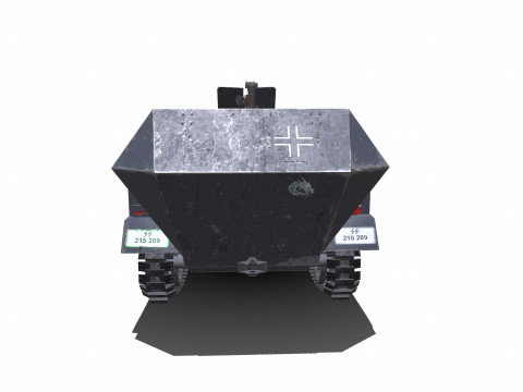 D Kfz 251 German Armored Fighting Vehicle PBR 3D मॉडल
