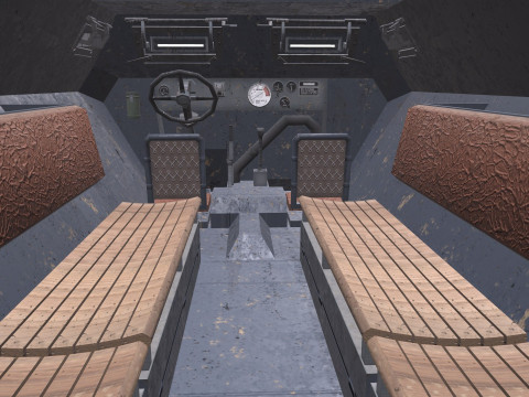 D Kfz 251 German Armored Fighting Vehicle PBR 3D मॉडल