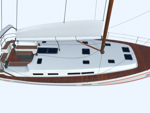 Sailing Yacht PBR 3D Модель