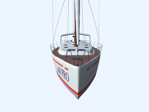 Sailing Yacht PBR 3D Модель