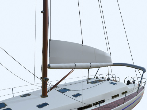 Sailing Yacht PBR 3D Модель