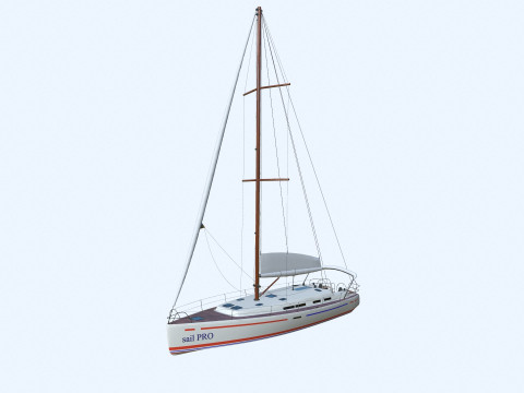 Sailing Yacht PBR 3D Модель