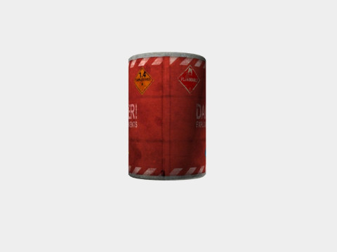 Explosive Barrel 3D Модель