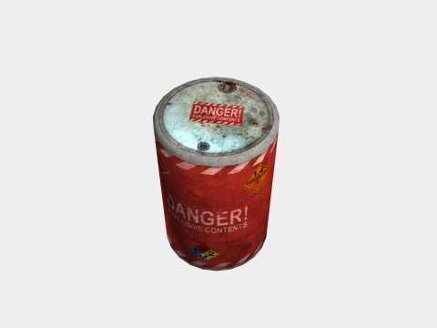 Explosive Barrel 3D Модель