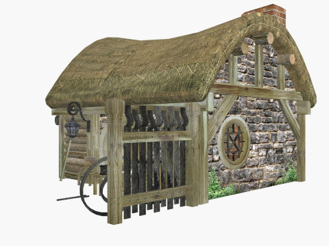 Medieval Blacksmith Low-poly 3D 模型