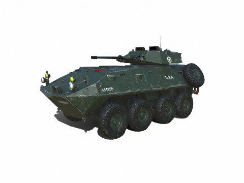 LAV 25 Light Armored Vehicle Low-poly PBR 3D मॉडल