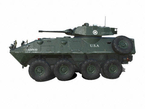LAV 25 Light Armored Vehicle Low-poly PBR 3D मॉडल