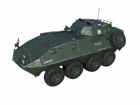 LAV 25 Light Armored Vehicle Low-poly PBR 3D मॉडल